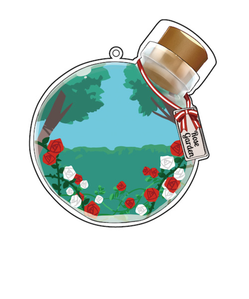 ハゴロモ　アクリルメイクアップカバー　秘密の花園