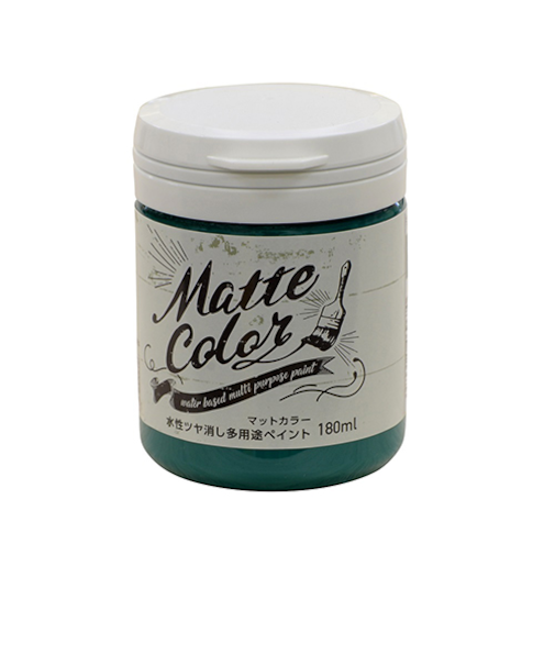 アサヒペン　水性　多用途ペイント　マットカラー　ビリヤードグリーン　180mL