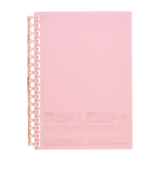 リヒトラブ（LIHIT　LAB.）　オープンリングノート　A6　N2722－12　ピンク