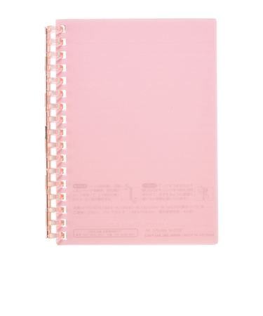 リヒトラブ（LIHIT　LAB.）　オープンリングノート　A6　N2722－12　ピンク