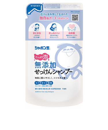 シャボン玉石けん　無添加せっけんシャンプー　泡タイプ　つめかえ用　420mL