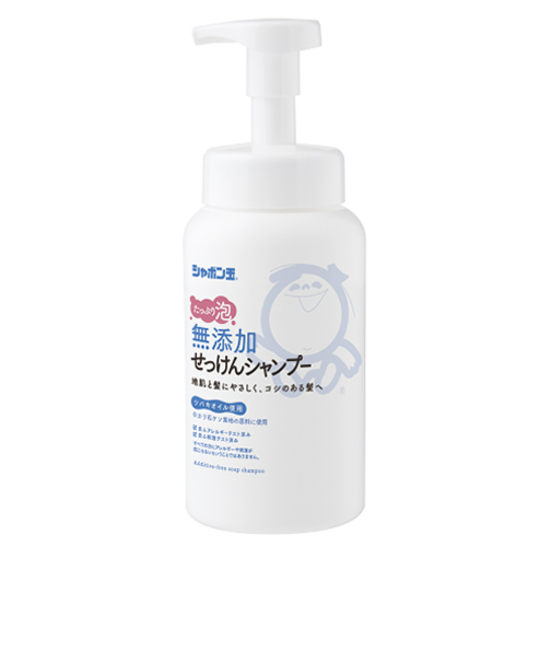 シャボン玉石けん　無添加せっけんシャンプー　泡タイプ　ボトル　520mL