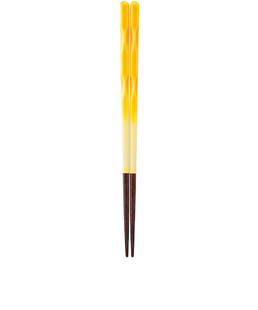 カワイ　食洗箸　FIT　21cm　イエロー