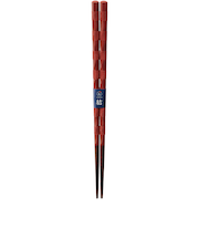 カワイ 食洗箸 汀赤 21cm