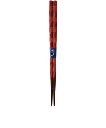 カワイ　食洗箸　汀赤　21cm