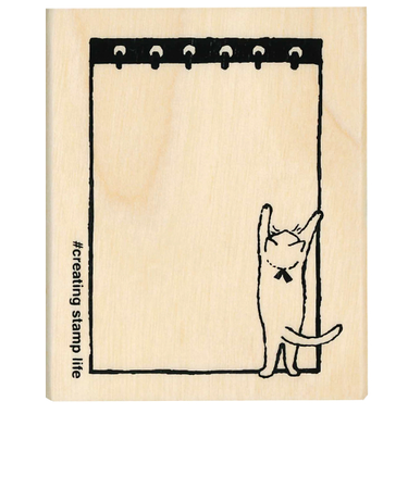 こどものかお　Nアイラブスタンプ　1536－006　メモ帳猫