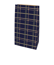 インディゴ　ボトムバッグ　S　PP394　チェック　ネイビーブルー　10枚入
