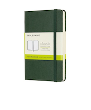 モレスキン（MOLESKINE）　クラシックノートブック　ハードカバー　無地　ポケットサイズ　マートルグリーン