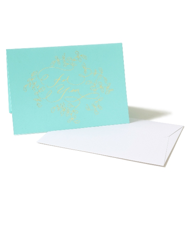 クレールフォンテーヌ（Clairefontaine）　ポレン　グリーティングカード＆封筒セット　For　you　cf21333set－fy　ミント