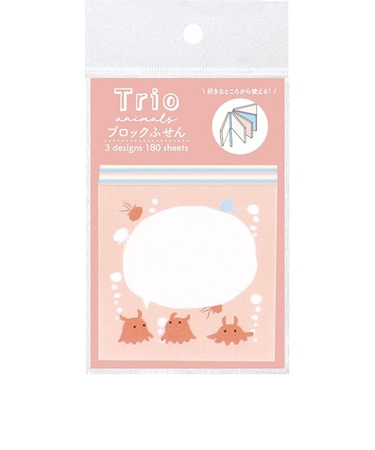 ラボクリップ（LABCLIP）　トリオ水族館　ブロックふせん　メンダコ