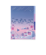 ミドリ（MIDORI）　3ポケットホルダー　A5　35565　シティポップ