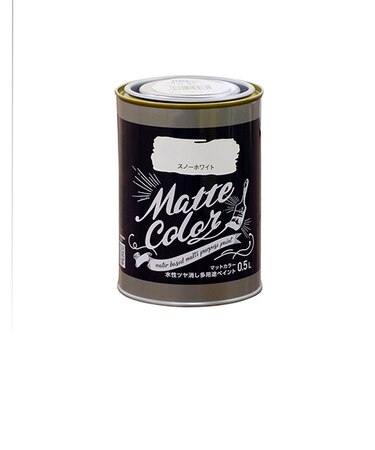 アサヒペン　水性　多用途ペイント　マットカラー　スノーホワイト　500mL