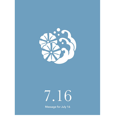 草紙堂　花結びメッセージカード　7月16日