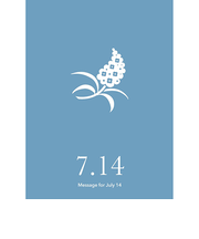 草紙堂　花結びメッセージカード　7月14日