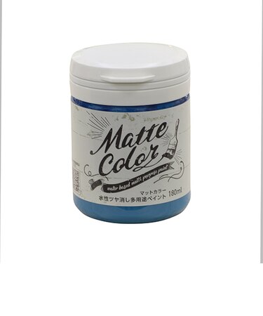 アサヒペン　水性　多用途ペイント　マットカラー　ピーコックブルー　180mL
