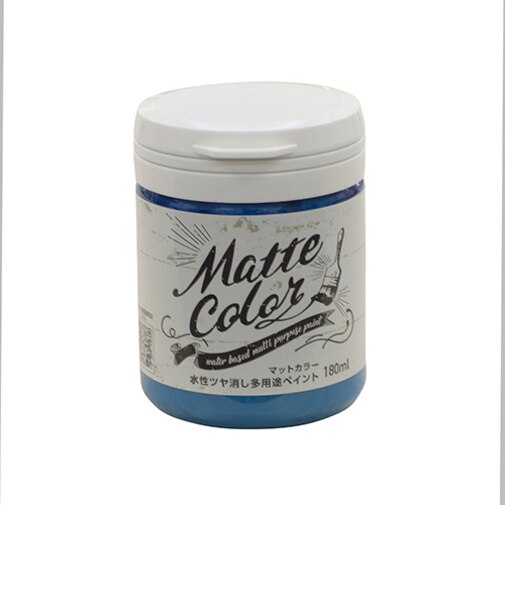アサヒペン　水性　多用途ペイント　マットカラー　ピーコックブルー　180mL