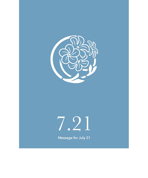 草紙堂　花結びメッセージカード　7月21日