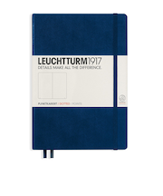 ロイヒトトゥルム1917　A5ノート　ドット方眼　342925　ネイビー
