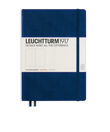 ロイヒトトゥルム1917　A5ノート　ドット方眼　342925　ネイビー