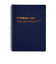 【2025年10月始まり】　デルフォニックス（DELFONICS）　ロルバーンダイアリー　XL　マンスリーブロック　160009_428　ダークブルー　月曜始ま