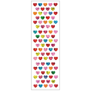 オクヤマ　プリズムシール　PH114　カラフルハート