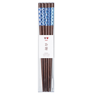 ハンズ限定　客用箸　藍の園　23cm　5膳入