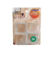 ツチノ　脚キャップ　角　クリアー　28mm　4個入