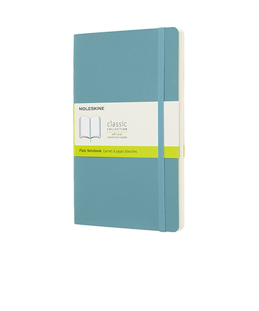 モレスキン（MOLESKINE）　クラシックノートブック　ソフトカバー　無地　ラージサイズ　リーフブルー
