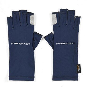 フリーノット（FREEKNOT）　ストレッチタフグローブ　5本カット　Y4197－F－80　ネイビー