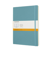 モレスキン（MOLESKINE）　クラシックノートブック　ソフトカバー　横罫　XLサイズ　リーフブルー