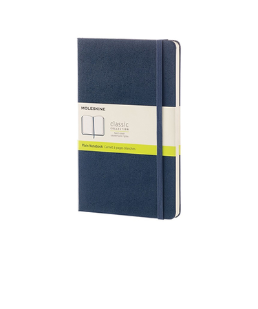 モレスキン（MOLESKINE）　クラシックノートブック　ハードカバー　無地　ラージサイズ　サファイアブルー　893687