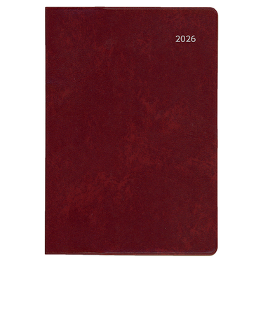 【2025年12月始まり】　ダイゴー　Appoint　大きな文字シリーズ　A6　マンスリーブロック　E8318　ブラウン　日曜始まり