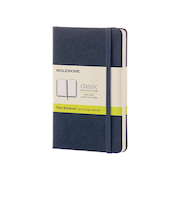 モレスキン（MOLESKINE）　クラシックノートブック　ハードカバー　無地　ポケットサイズ　サファイアブルー