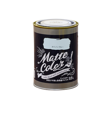 アサヒペン　水性　多用途ペイント　マットカラー　ホリゾンブルー　500mL