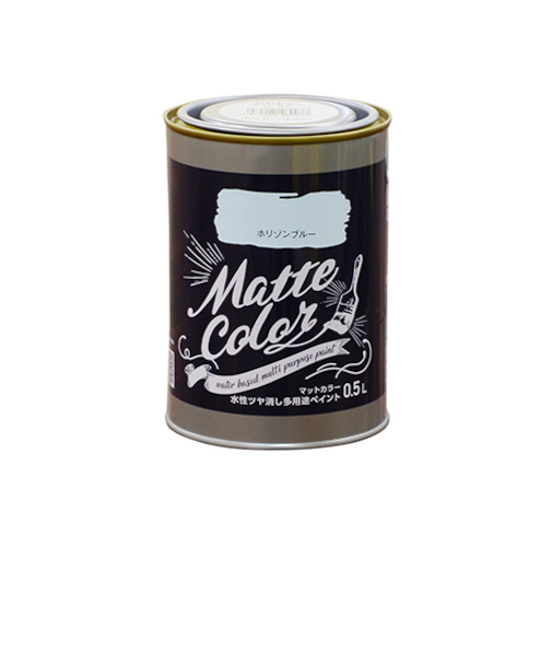 アサヒペン　水性　多用途ペイント　マットカラー　ホリゾンブルー　500mL