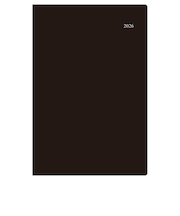 【2026年1月始まり】　ダイゴー　Appoint　チャートシリーズ　A5　マンスリーブロック+ガントチャート　E1681　ブラック　月曜始まり