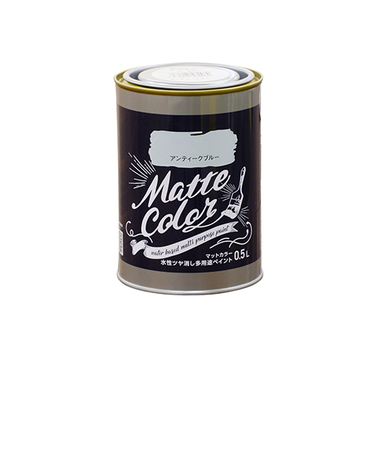 アサヒペン　水性　多用途ペイント　マットカラー　アンティークブルー　500mL