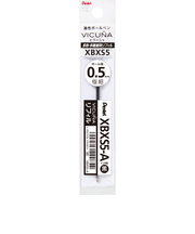 ぺんてる（Pentel）　油性ボールペン替芯（ビクーニャインキ）　0.5mm　XBXS5-A　黒