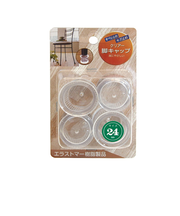 ツチノ　脚キャップ　丸　クリアー　24mm　4個入