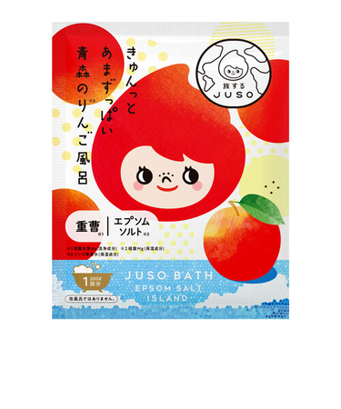 旅するJUSO　重曹バスパウダー（JUSO　BATH　POWDER）　りんご　30g
