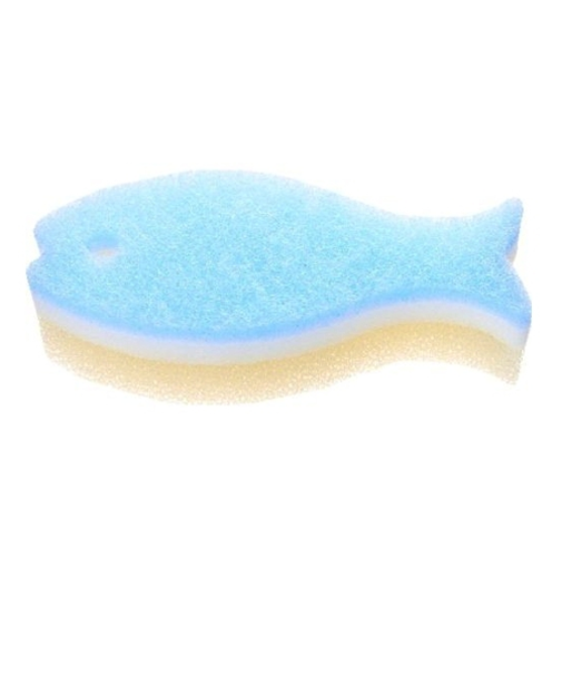 マーナ（marna）　おさかなスポンジ　ライトブルー
