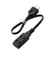 エレコム(ELECOM) モバイル電源タップ M303BK ブラック