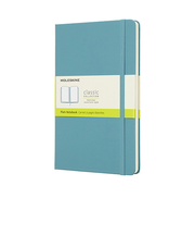 モレスキン（MOLESKINE）　クラシックノートブック　ハードカバー　無地　ラージサイズ　リーフブルー