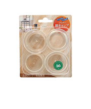 ツチノ　脚キャップ　丸　クリアー　36mm　4個入