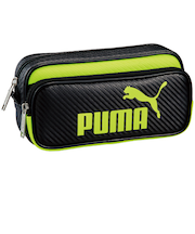 クツワ　プーマ（PUMA）　カラーカーボンWペンケース　787PMBY　ブラック×イエロー