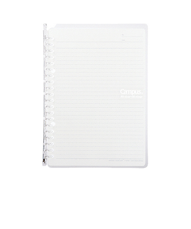 コクヨ（KOKUYO）　キャンパスバインダー　スマートリング　PP表紙　A5縦　ル－SP130T　20穴　透明