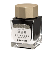 セーラー万年筆（SAILOR）　SHIKIORI－四季織－十六夜の夢　万年筆用ボトルインク　13－1008－214　利休茶　20mL