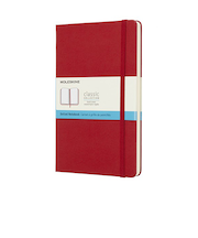 モレスキン（MOLESKINE）　クラシックノートブック　ハードカバー　ドット方眼　ラージサイズ　スカーレットレッド