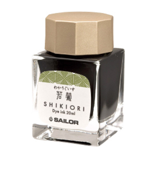 セーラー万年筆（SAILOR）　SHIKIORI－四季織－十六夜の夢　万年筆用ボトルインク　13－1008－211　若鶯　20mL