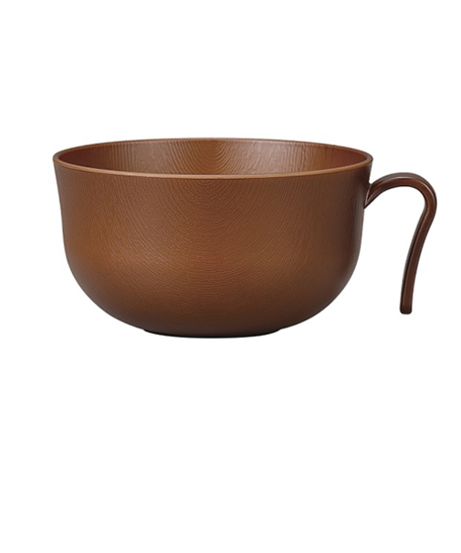 宮本産業　Woody　持手付汁椀　ライトブラウン
